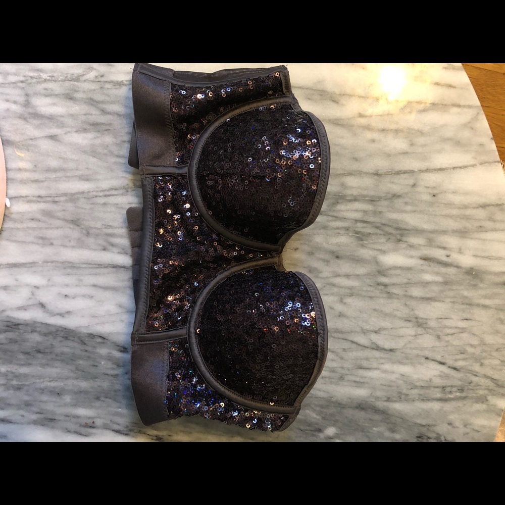 H&M Long-line Sequin Bra